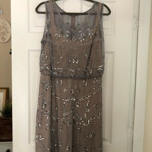 Adrianna Pappel sequin bloused tank dress